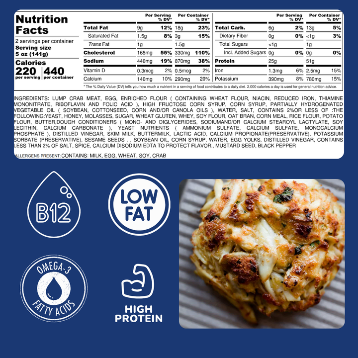 Jumbo Lump Crab Cakes 5 oz