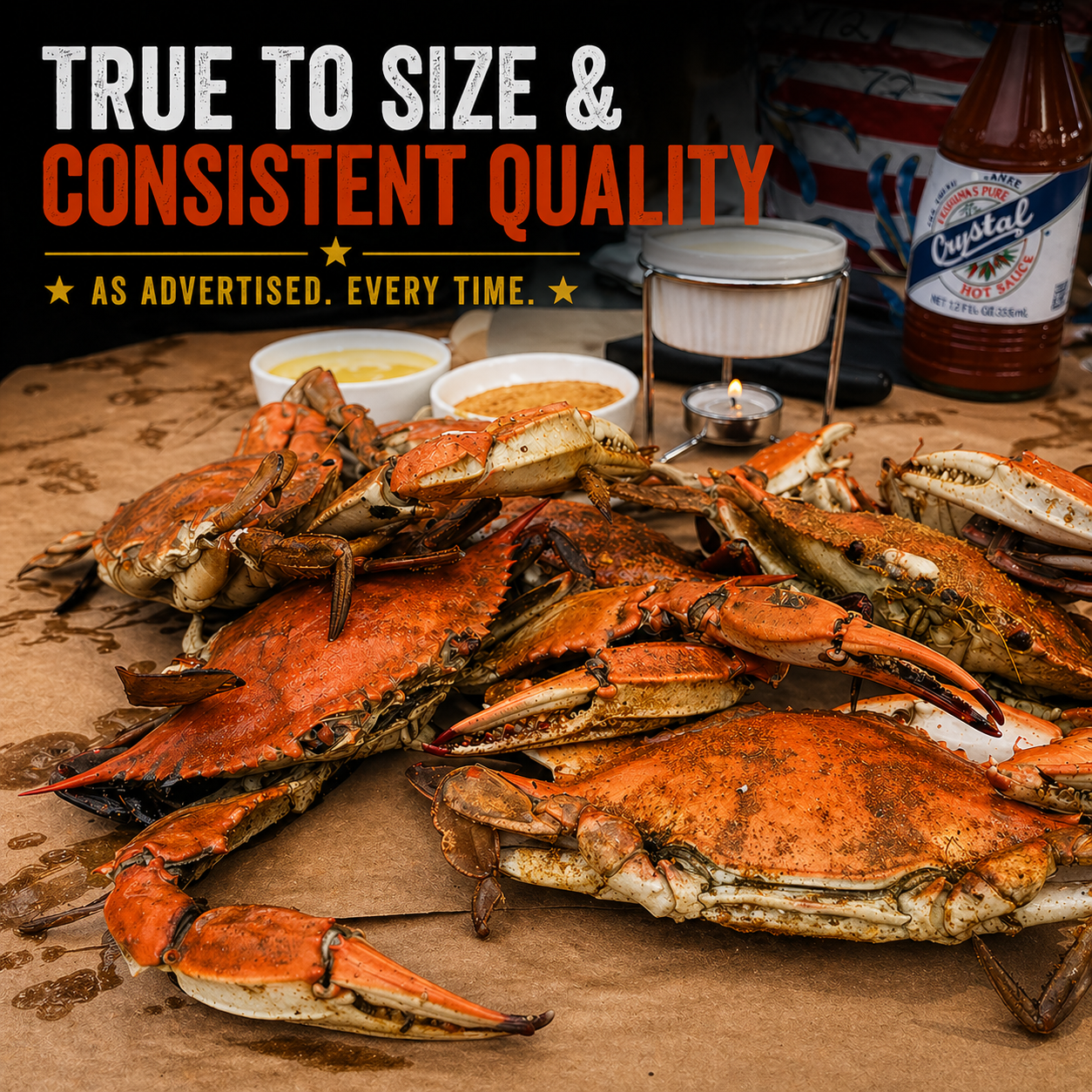 Heavy Male Blue Crabs