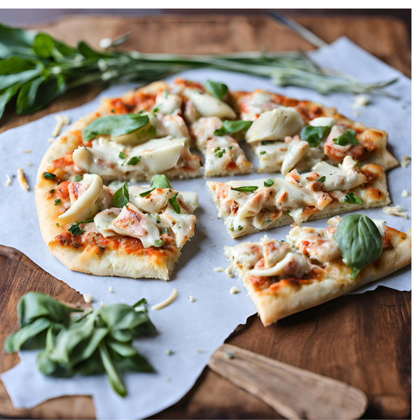 Crab and Artichoke Flatbread Pizza